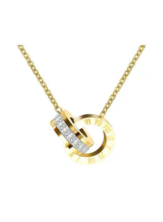 Chic Elegant Ring Design Stylish Necklace 