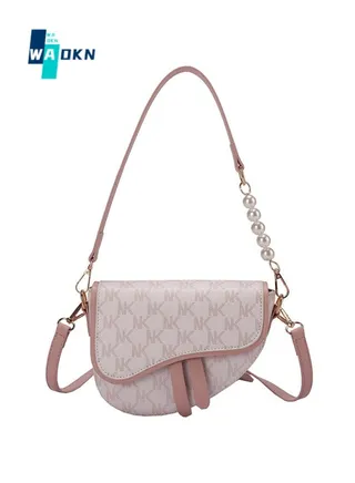 Women's Versatile Shoulder Bag, Ladies Stylish Saddle Bag Crossbody Bag Armpit Bag, PU Leather Tote Bag Handbag Sling Bag Side Bag Gift Bag for College Students and Teenagers 