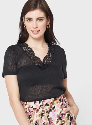 V-Neck Knitted Top 