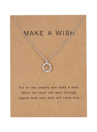 Circle Pendant Elegant Necklace 