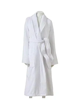 Cotton Bath Robe White 