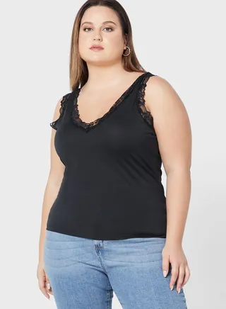 Lace Detail Knitted Top 