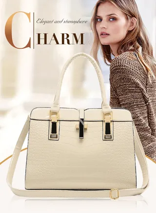 Premium Texture Handware Handbag Elegant Shouler Crossbody Bag for Women 