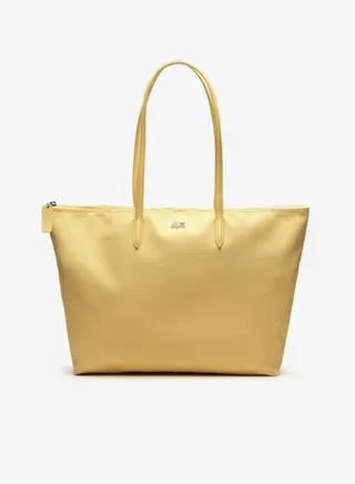 Lacoste Tote Bag golden Color bags for women 