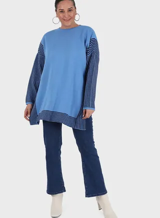 Striped Knitted Tunic 