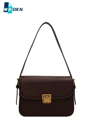 Women's Temperament Retro Shoulder Bag, Ladies Fashion Trend Crossbody Bags Sling Bag Side Bag Carry Bag, Flap PU Leather Small Square Bag Gift Bag for College Students and Teenagers 