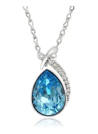 18K Gold Plated Crystal Plated Necklace 