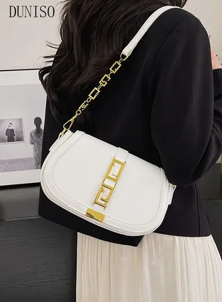 Small Vintage Leather Shoulder Tote Bag Crossbody Purse Crossover Bag Fashionable Handbags for Women with 2 Adjustable Straps 