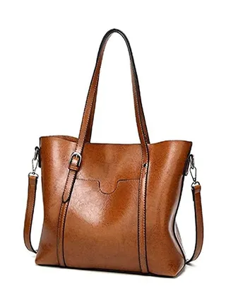 Leather Satchel Purses and Handbags for Women, Top Handle Shoulder Purse Tote Hobo Bag 