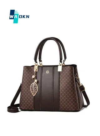 Women's Textured Shoulder Bag, Ladies Large-capacity Top-handle Crossbody Bag Sling Bag Side Bag, Contrasting PU Leather Tote Bag Handbag Clutch Bag 