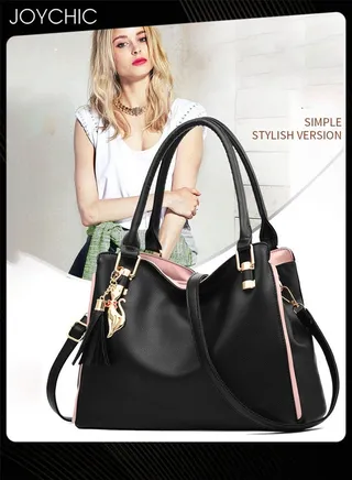 Fashionable Women Handbag Soft PU Waterproof Ladies Shoulder Bag Large Capacity Multi Pocket Commuting Crossbody Bag for Office Daily Work Black 