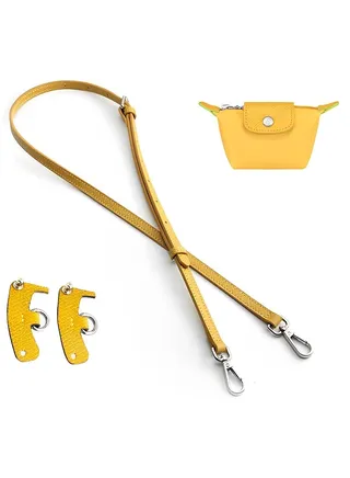 Skycare Genuine Leather Purse Straps - Adjustable Shoulder Strap for Longchamp Mini Bags 