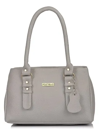 Women's Polyurethane Westside Handbag With 3 Zip Compartments, 1 Inside Zip Pocket And Back Zip Pocket 