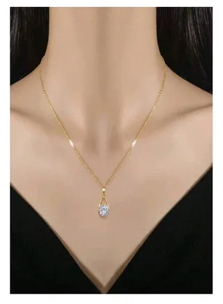 Trendy Stainless Steel Gold Plated Necklace For Women 