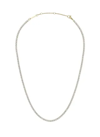 Classic Gold Tennis Necklace 
