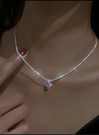 Elegant Silver Plated Sparkling Necklace For Women 