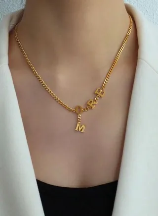 18k Gold Plated Necklace (More) 