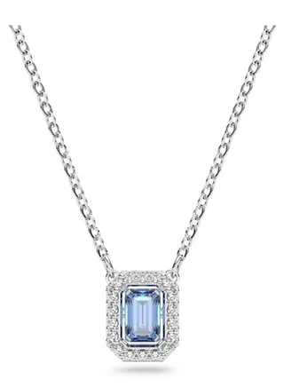 Swarovski Blue Crystal Pendant Necklace 