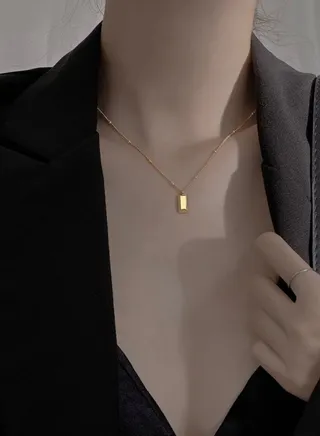 18k Gold Plated Stainless Steel Necklace For Women 