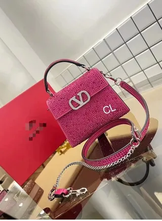 MINI HANDBAG WITH SPARKLING EMBROIDERY 