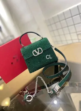 MINI HANDBAG WITH SPARKLING EMBROIDERY 