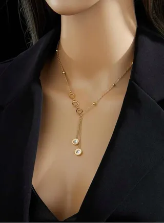 18k Gold Plated Stainless Steel Necklace 