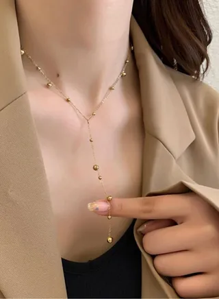 18k Gold Plated Stainless Steel Necklace 