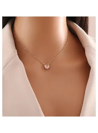 Trendy Stainless Steel Gold Plated Necklace For Women 
