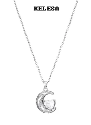Pendant Necklace in Exclusive Trendy Design Crescent Moon Shape 