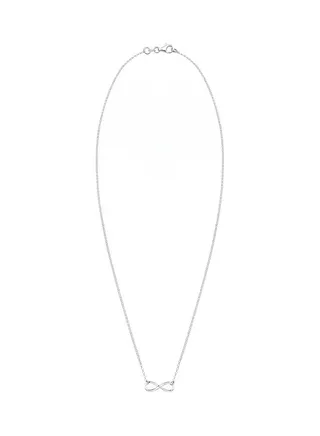 925 Sterling Silver Infinity Pendant Necklace 