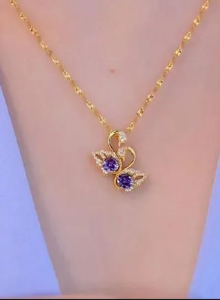 Stainless Steel Gold Plated Necklace For Women 