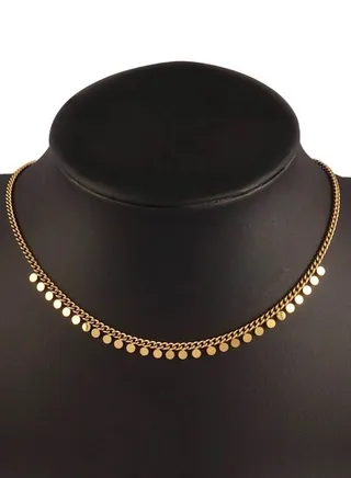 18k Gold Plated Stainless Steel Necklace 