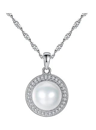 925 Silver Pearl Necklace 
