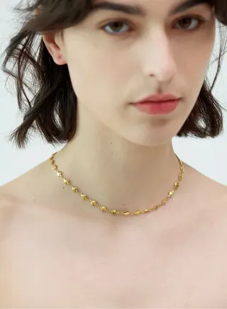 Elegant 18k Gold Plated Choker / Necklace For Women 