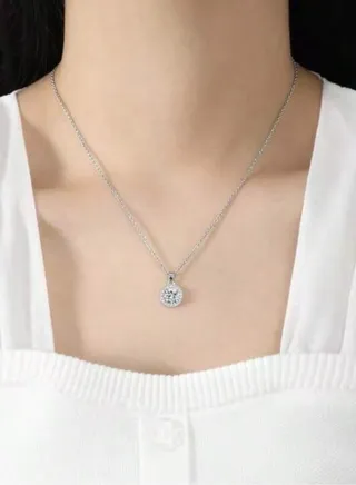 Elegant & Trendy Silver Plated Necklace For Women 