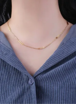 18k Gold Plated Necklace For Women 
