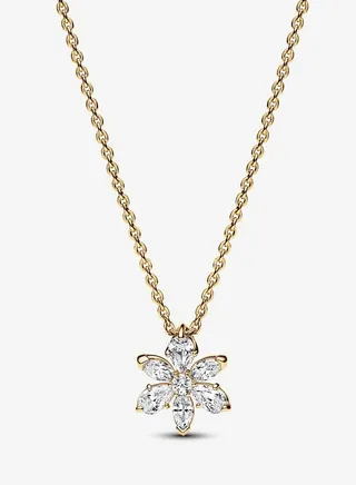 Sparkling Herbarium Cluster Pendant Women's Necklace for Pandora Timeless 362387C01-45 