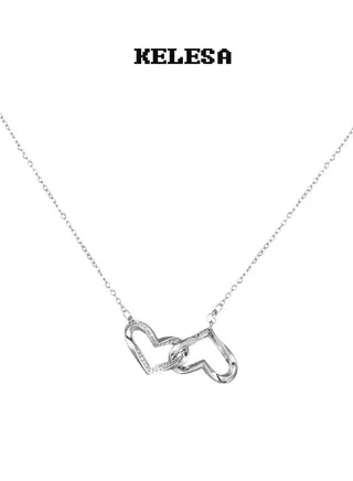 Exclusive Trendy Design Pendant Necklace Wrapping Heart 