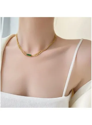 Elegant 18k Gold Plated Necklace 