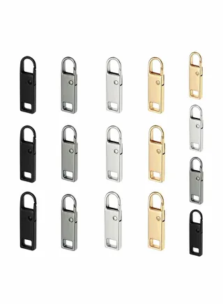16 Pcs Detachable Zipper Pull Replacement Pull Tabs 