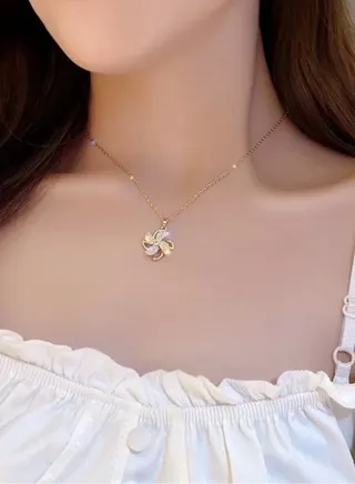 Trendy Stainless Steel Gold Plated Necklace For Women 
