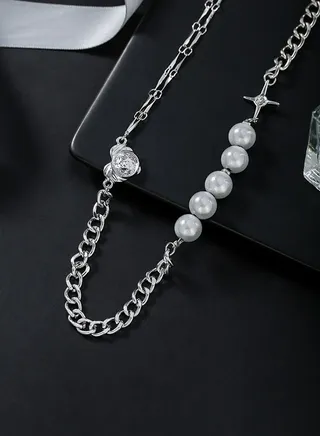 Original fashion design luminous stitching necklace for unisex 
