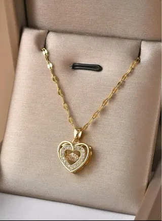 Trendy Stainless Steel Gold Plated Necklace For Women 