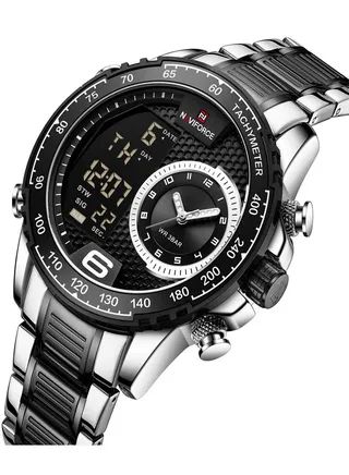 Men's Water Resistant Analog/Digital Watch NF9199 