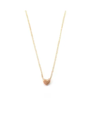 Gold Heart Titanium Steel Necklace 