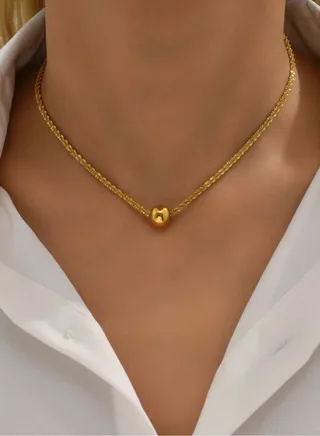 18k Gold Plated Necklace / Choker 