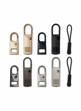 Zipper Pull Replacement - 10 PCS Detachable Zipper Pulls - Zipper Replacement - Zipper Repair Kit - Replacement Zipper Pull - Zipper Replacement Slider - Zipper Puller - Jacket Zipper 