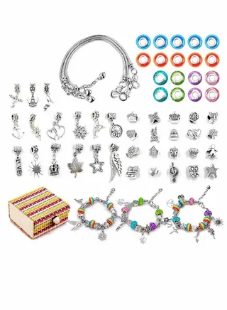 Bracelet Jewellery Making Kit for Girls, Diy Arts Craft Sets Kids Best Gift, and Crafts Friendship Age 8-12, Favor Girls 
