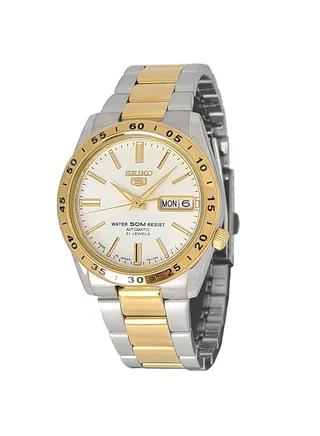 Men's Round Shape Stainless Steel Analog Wrist Watch - 2-Tone - SNKE04J 