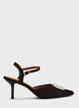 Jewelled Slingback Pump